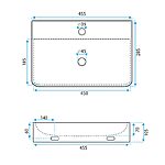 Umývadlo závesné/na dosku Rea Naomi – Obrázok 5