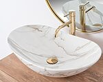 Umývadlo na dosku REA ROYAL Aiax - Mramor – Obrázok 3