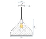 Zrkadlová lampa Závesné APP272-1CP – Obrázok 6