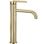 Umývadlová batéria REA Argon - brúsené zlato, vysoká
