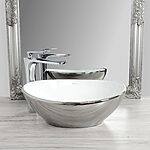 Umývadlo na dosku Rea Sofia Silver / White – Obrázok 2