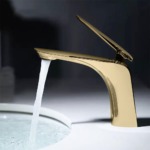 Umývadlová batéria REA JAGER - zlato, nízka – Obrázok 2