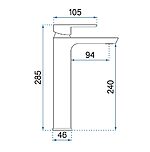 Umývadlová batéria REA ARGUS GOLD BRUSH vysoká – Obrázok 6