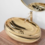 Umývadlo na dosku Rea Melania Gold – Obrázok 4