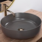 Umývadlo na dosku Rea Elma Warm Grey Matt – Obrázok 2