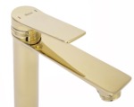 Umývadlová batéria REA VIRAL - zlatá, vysoká – Obrázok 3