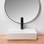 Umývadlo na dosku/stenu REA XARA - biele – Obrázok 3