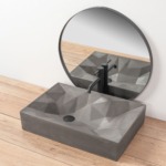 Umývadlo na dosku REA ROCK - matná šedá – Obrázok 5