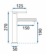 Umývadlová batéria REA OVAL - zlatá, vysoká – Obrázok 5
