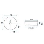 Umývadlo na dosku Rea SAMI GREEN MATT – Obrázok 7