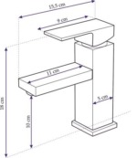 Umývadlová batéria Rea Eggo 2381 – Obrázok 5