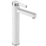 Umývadlová batéria REA POLO - chróm-biela, vysoká