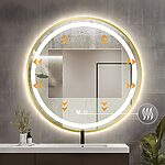 Zrkadlo LED 70cm MMJ Gold – Obrázok 3