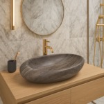 Umývadlo na dosku Rea Roxy A Stone D. Grey – Obrázok 2