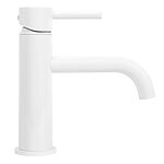 Umývadlová batéria REA LUNGO - lesklá biela, nízka – Obrázok 4