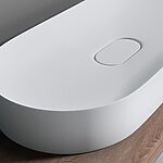 Umývadlo REA IRIS 71 CM White na dosku - konglomerát – Obrázok 6