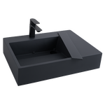 Umývadlo REA Archi 75 CM Grey MATT na dosku - konglomerát – Obrázok 5