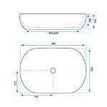 Umývadlo na dosku Rea Lisa Beige Shiny – Obrázok 6