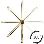 Umývadlová batérie REA LUGANO SLIM - zlatá, vysoká – Obrázok 3