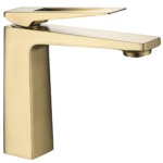 Umývadlová batéria REA PARKER Brush Gold Low – Obrázok 3