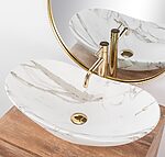 Umývadlo na dosku REA ROYAL - matná láva – Obrázok 3