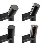 Umývadlová batéria REA ICON - čierno-zlatá, vysoká – Obrázok 5