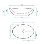 Umývadlo na dosku REA Kate 56 – Obrázok 6