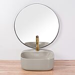 Umývadlo na dosku REA LUIZA 42 matné svetlo šedé – Obrázok 6