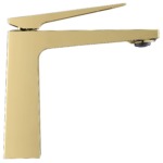 Umývadlová batéria REA PARKER Brush Gold Low – Obrázok 2