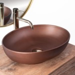 Umývadlo na dosku REA VILLA - meď – Obrázok 2