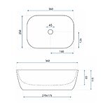 Umývadlo na dosku REA BELINDA Mini stone matt – Obrázok 6