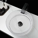 Umývadlo na dosku REA CRISTAL - priehľadné – Obrázok 2