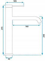 Umývadlová batéria REA CLIF GOLD BRUSH – Obrázok 6