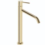 Umývadlová batéria REA LEVEL - zlatá, vysoká – Obrázok 3