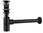 Umývadlový sifón Rea s čiernou zástrčkou „click-clack“ – Obrázok 3