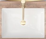 Umývadlo na dosku REA INGA - biele – Obrázok 5