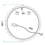 Zrkadlo LED 60cm YH-3564 – Obrázok 7
