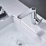 Umývadlová batéria REA MILS LCD - chróm, nízka – Obrázok 2