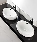 Umývadlo na dosku REA MELANIA - biele