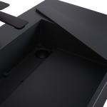 Umývadlo REA Archi 90 CM Grey MATT na dosku - konglomerát – Obrázok 3