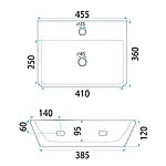 Umývadlo na dosku REA Altea Cloudy – Obrázok 5