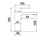 Umývadlová batéria REA ARGUS - zlatá, nízka – Obrázok 7