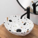 Umývadlo na dosku REA SOFIA TERAZZO LASTRYKO – Obrázok 3