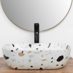 Umývadlo na dosku REA BELINDA - teraco – Obrázok 4