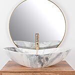 Umývadlo na dosku REA ROYAL - lesklá žula – Obrázok 3