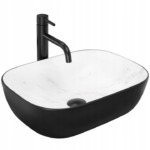 Umývadlo na dosku REA BELINDA Black Calala mat