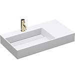 Umývadlo REA Archi 75 CM White na dosku - konglomerát