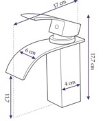 Umývadlová batéria REA FALCON 18 - čierna – Obrázok 5