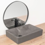 Umývadlo na dosku REA ROCK - matná šedá – Obrázok 2