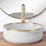 Umývadlo na dosku REA MERIDA - šedé – Obrázok 3